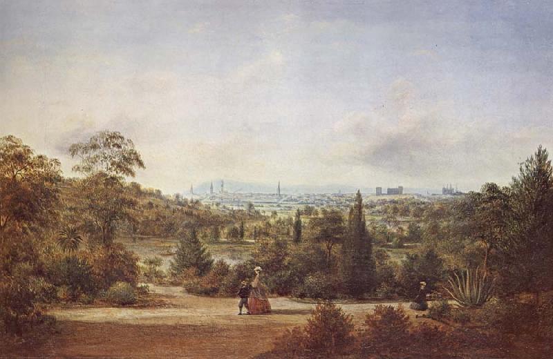 Henry Gritten Melbourne from the Botanical Gardens